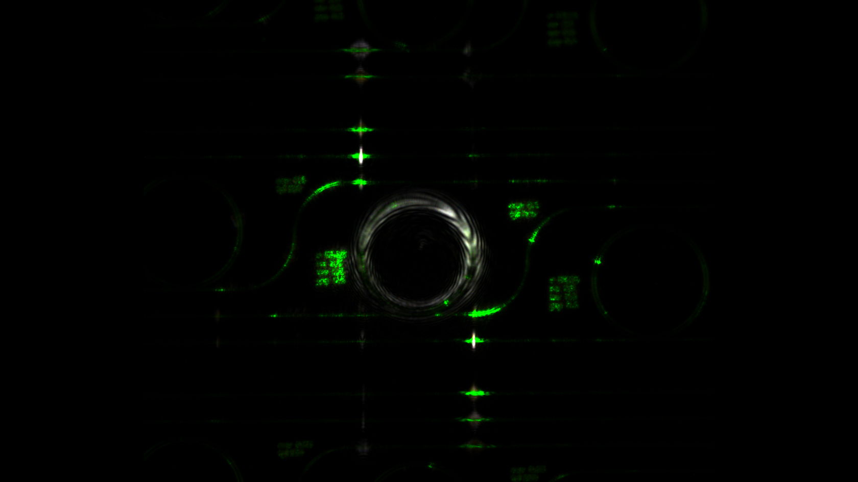 Wavelength conversion from 1550nm to green and white in a SiCOI microring resonator through second- and third-order nonlinearities
